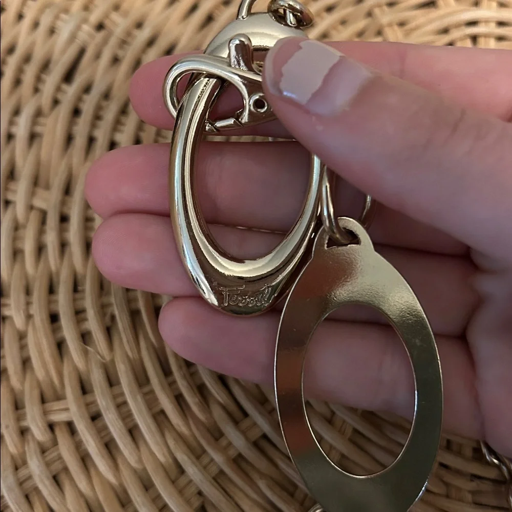 Fossil Gold Chain Link Adjustable Belt